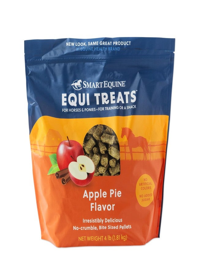 SmartEquine Equi Treats | Made with Timothy Grass & Sunflower Meal | High-Fiber Horse Treats | Low ESC & Starch | Bite-Sized | No Added Sugar | Cookies for Horses | 4 LB (4 LB, Apple Pie) - Image 1