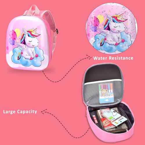 TONY STARK Play School Backpack for Kids, Fun Cartoon Design Bag for Boys, Girls, Toddlers, Pre-KG, LKG, UKG â€“ Perfect Baby Bag for 2-5 Year Olds (Rose Girl) - Image 5