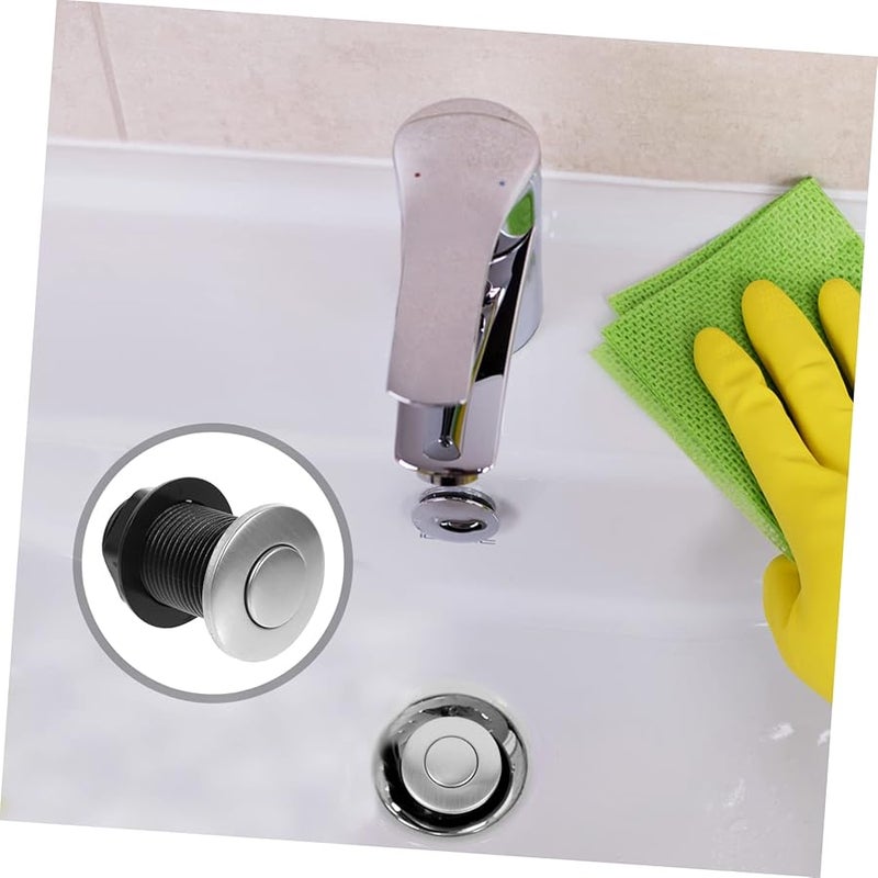 مفتاح هواء احترافي لتصريف القمامة، زر تحكم بالضغط، مجموعة إمدادات حوض الاستحمام، سهلة التركيب، مجموعة من قطعة واحدة - Image 3