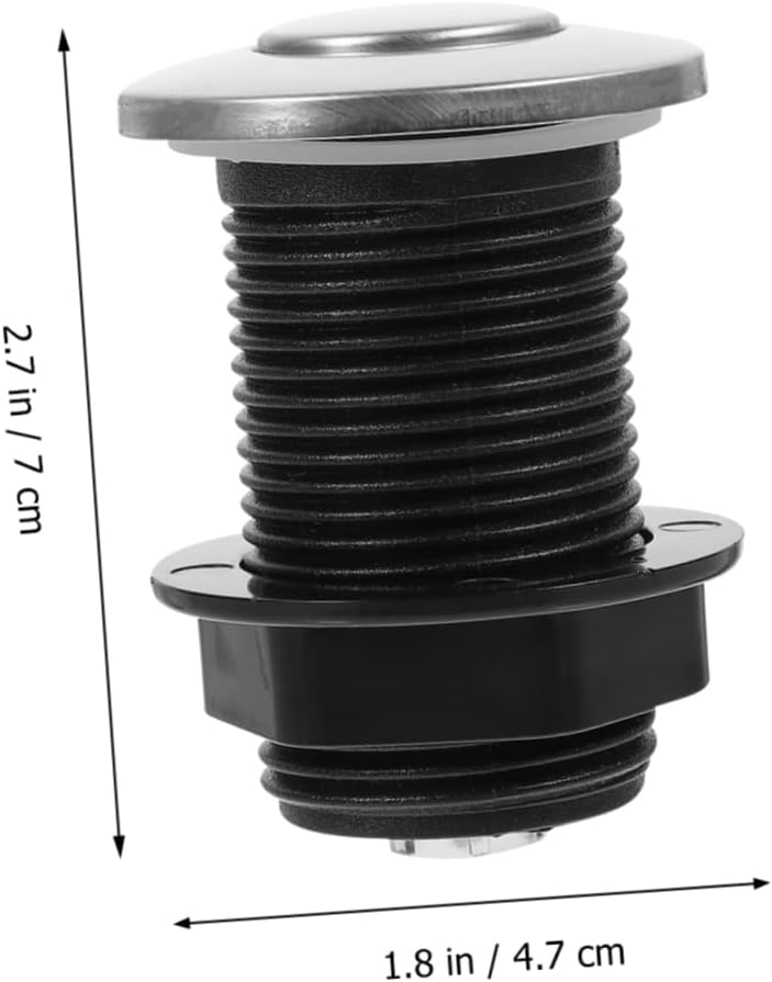 مفتاح هواء احترافي لتصريف القمامة، زر تحكم بالضغط، مجموعة إمدادات حوض الاستحمام، سهلة التركيب، مجموعة من قطعة واحدة - Image 5