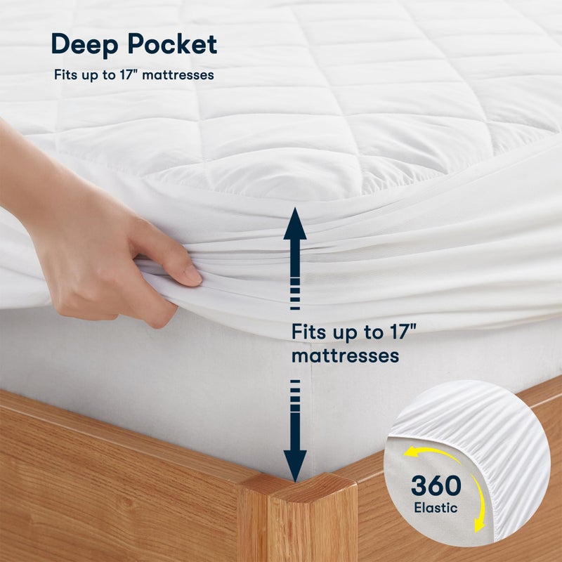 Serta Multi-Zone Heated Mattress Pad â€“ Dual Controllers for Personalized Body & Foot Warmth, 10 Heat Settings, Auto Shut-Off, Soft Microfiber, Machine Washable, 15" Deep Pocket â€“ Queen Size - Image 5