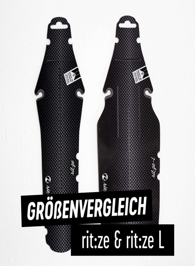Rie:sel Design Riesel Design - Large Rear Saddle Mudguard - Carbon - for Road, Fixie, MTB, Cyclocross and Gravel Bikes - Easy Installation, No Tools Required - rit:ze L - Image 3