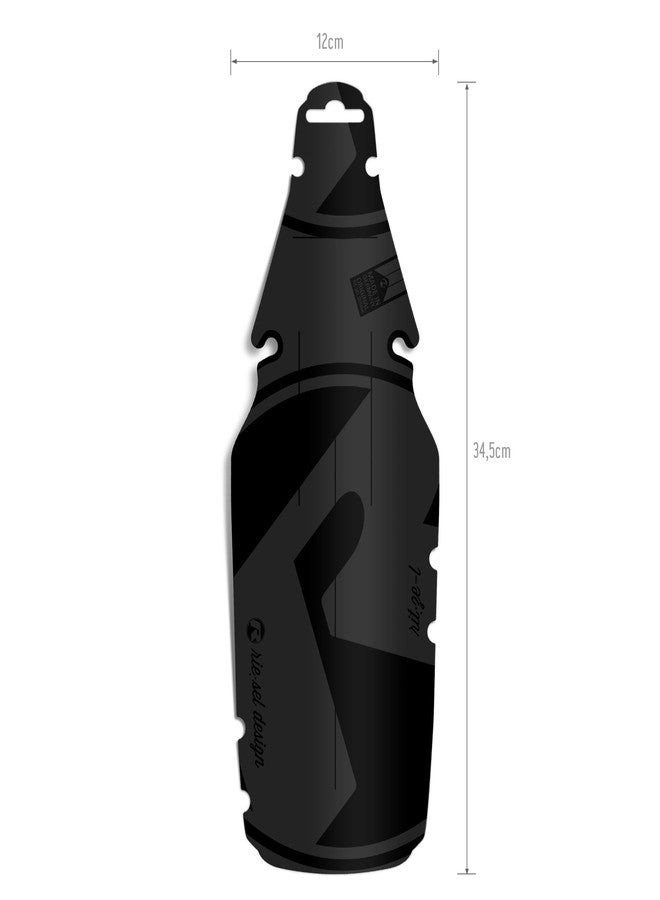 Rie:sel Design Riesel Design - Large Rear Saddle Mudguard - Carbon - for Road, Fixie, MTB, Cyclocross and Gravel Bikes - Easy Installation, No Tools Required - rit:ze L - Image 5