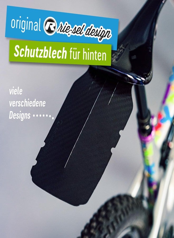 Rie:sel Design Riesel Design - Large Rear Saddle Mudguard - Carbon - for Road, Fixie, MTB, Cyclocross and Gravel Bikes - Easy Installation, No Tools Required - rit:ze L - Image 2