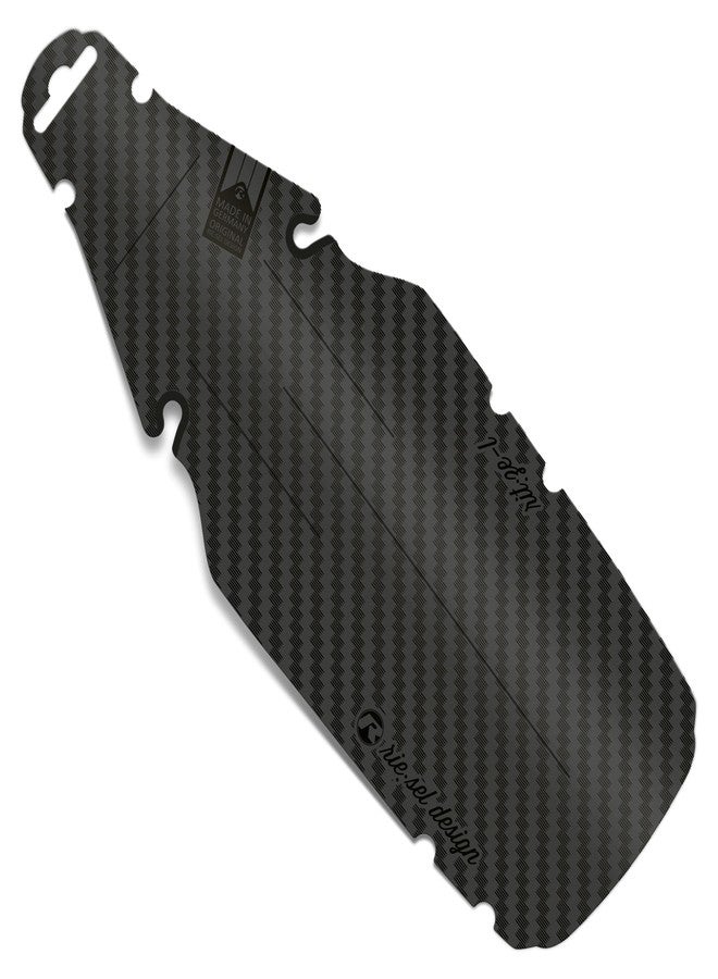 Rie:sel Design Riesel Design - Large Rear Saddle Mudguard - Carbon - for Road, Fixie, MTB, Cyclocross and Gravel Bikes - Easy Installation, No Tools Required - rit:ze L - Image 1