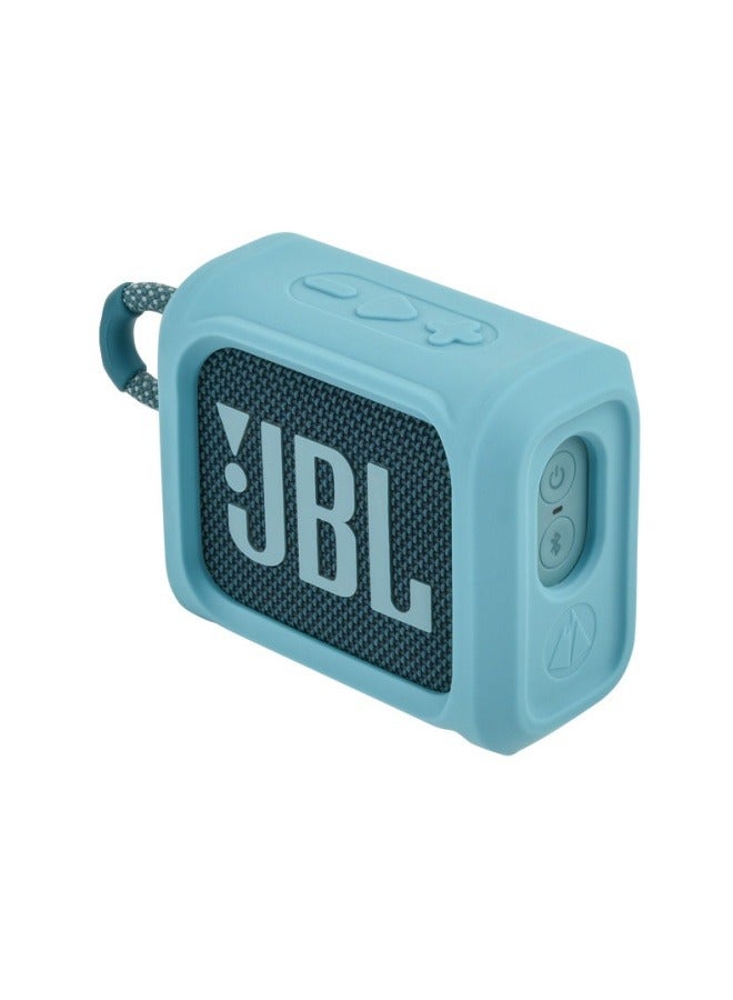 Suitable for JBL GO3 speaker portable silicone protective cover audio protective cover can be tied and fixed - Image 1