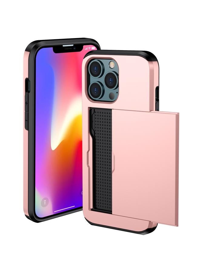 S-TOP Case For iPhone 13 mini Shockproof Armor Protective Case with Slide Card Slot - Image 2