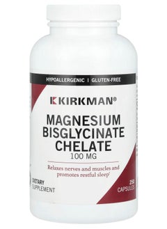 Kirkman Labs Magnesium Bisglycinate Chelate 100 mg 250 Capsules 