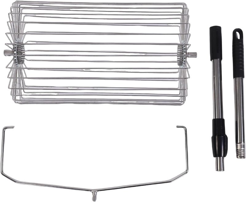 Focket Tennis Ball Collector, Retractable Large Capacity Tennis Ball Picker, Pickleball Collector with Stainless Steel Roller Non Slip Handle, for Sports Gardening Outdoor Cleanup - Image 5