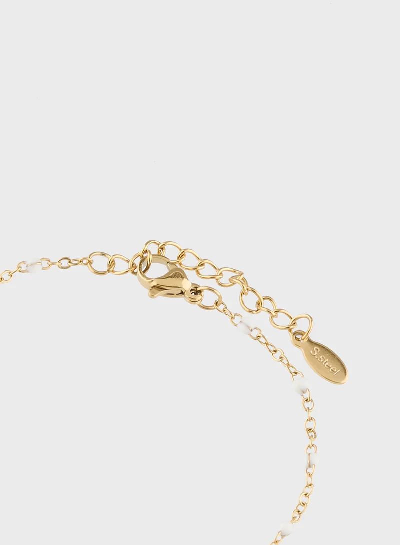Staurtz Simple Love Bracelet White