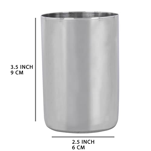 faas Stainless Steel Water Glass, Juice Glass Capacity of 300 Ml (6 Pcs) - Image 4