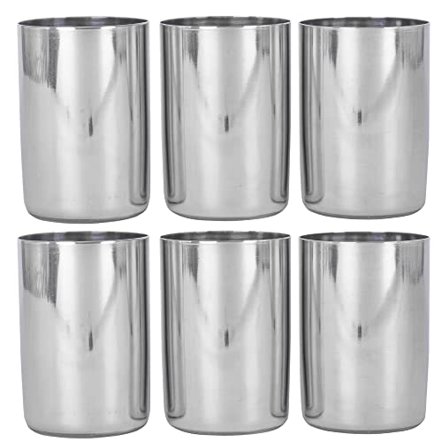 faas Stainless Steel Water Glass, Juice Glass Capacity of 300 Ml (6 Pcs) - Image 1