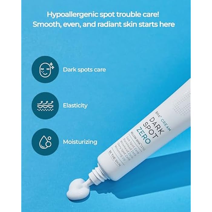 BE THE SKIN BHA+ Dark Spot Zero Cream - Pore Minimizer Face Moisturizer with Niacinamide, Tranexamic Acid - for Evens Skin Tone, Pore Tightening, Barrier Strenghtening, 1.01oz. - Image 5