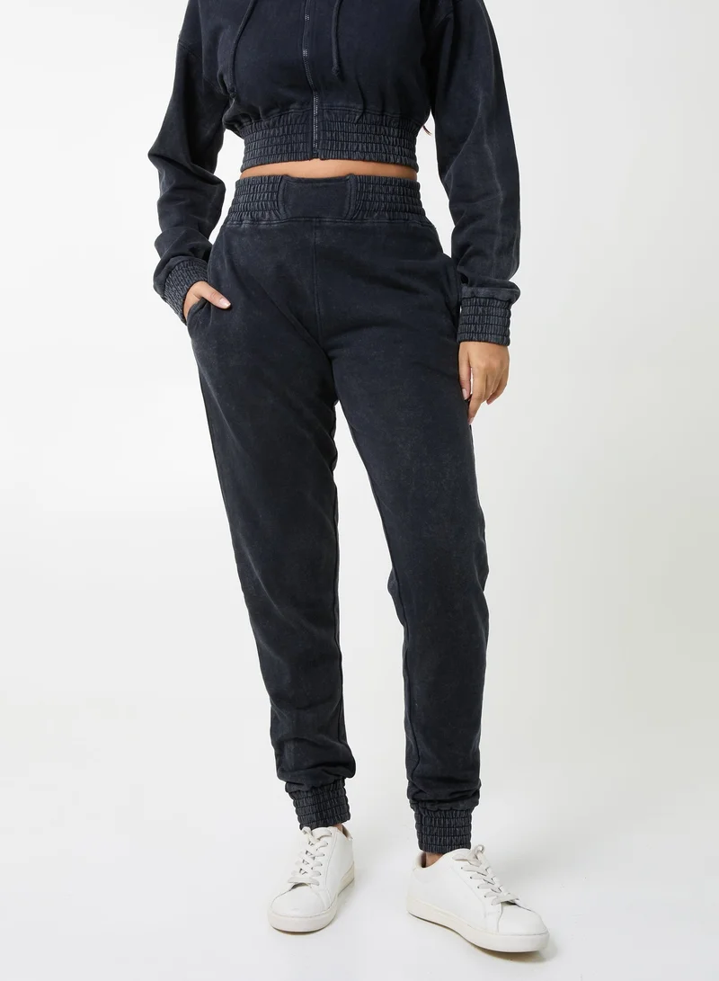 بينك فانيلا Wash Cuffed Joggers