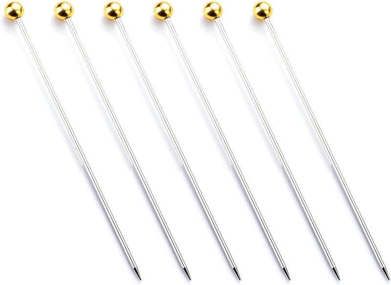 6Pcs Practical Cake Tester Skewer Needle Baking Tool Stainless Steels Needle Testing Stick Stainless Steels Stick - Image 1