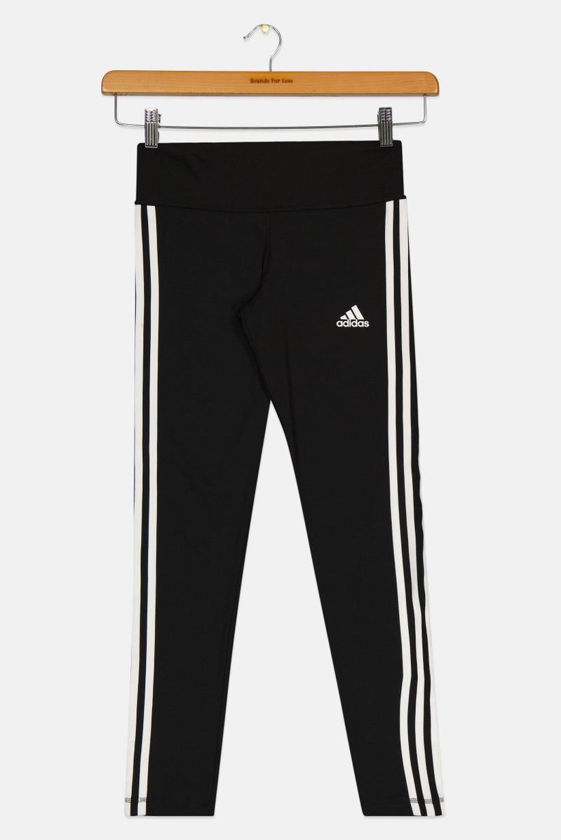 Adidas Kids Girl Sportswear Fit Pull On Leggings, Black - Image 1