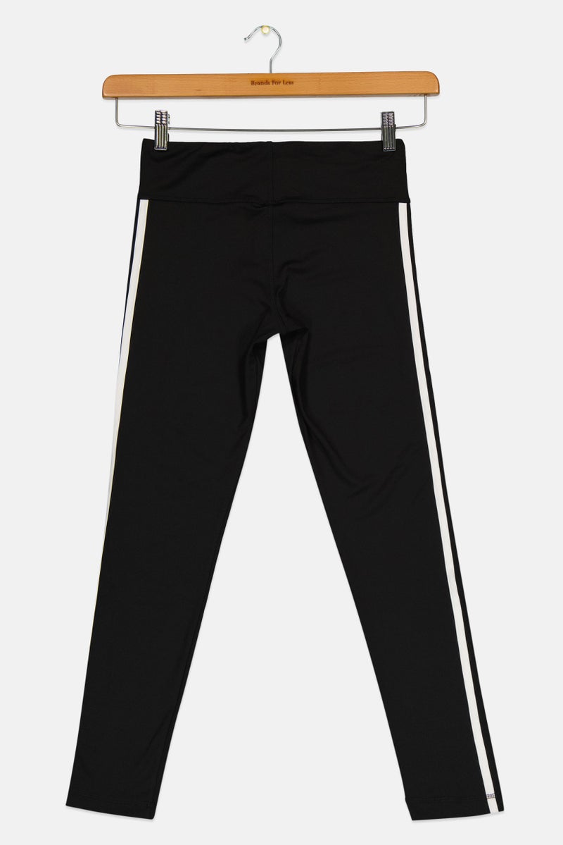 Adidas Kids Girl Sportswear Fit Pull On Leggings, Black - Image 2