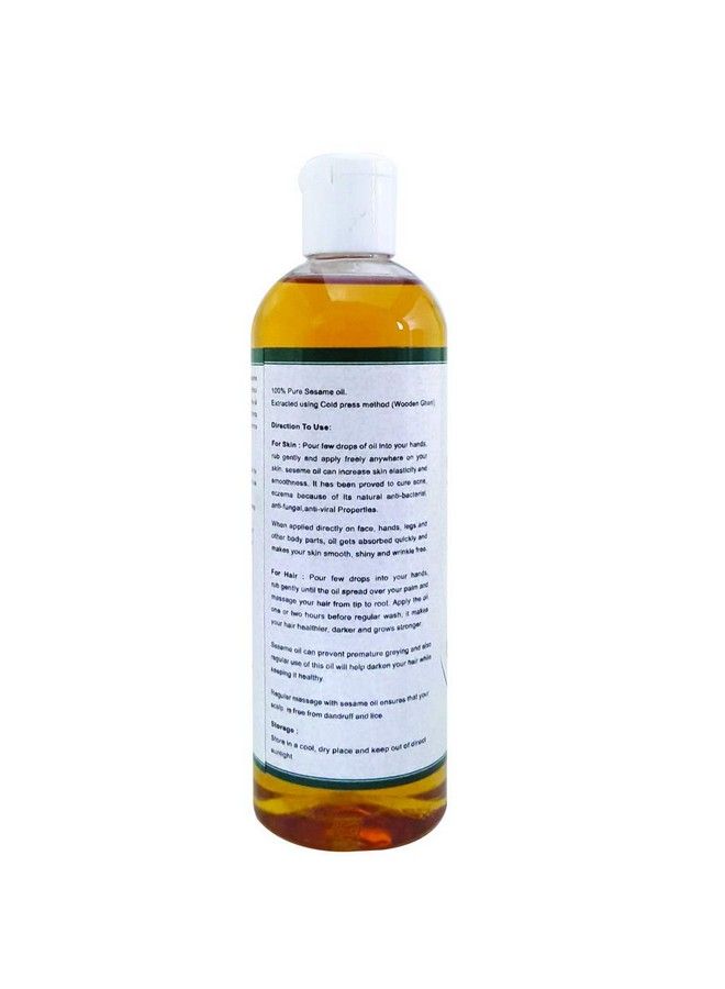 HillDews Sesame Oil 200Ml Unrefined Cold Pressed Carrier Oil For Skin And Hair Free From Paraben Hexane And Mineral Oil - Image 3