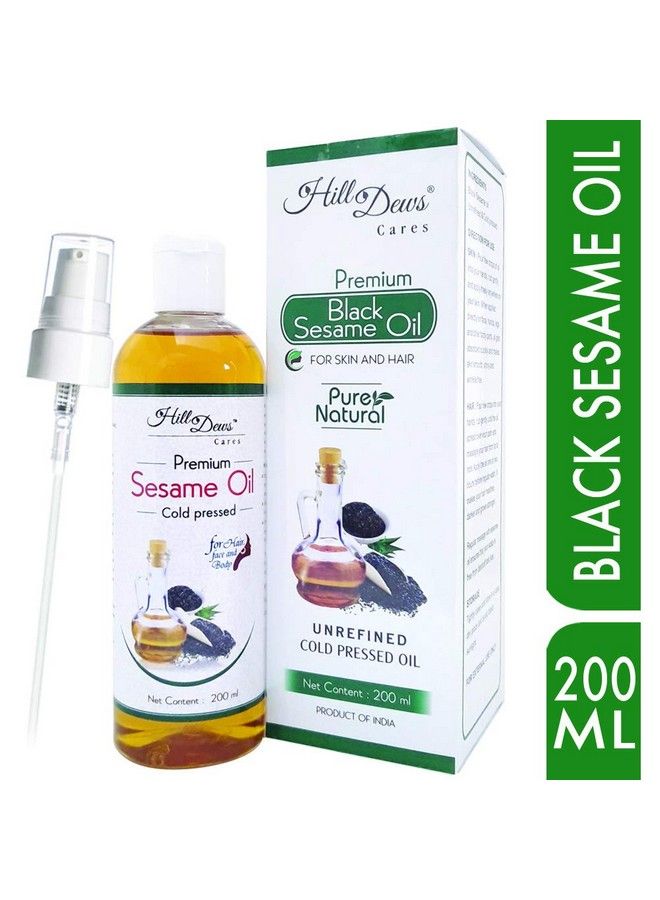 HillDews Sesame Oil 200Ml Unrefined Cold Pressed Carrier Oil For Skin And Hair Free From Paraben Hexane And Mineral Oil - Image 2
