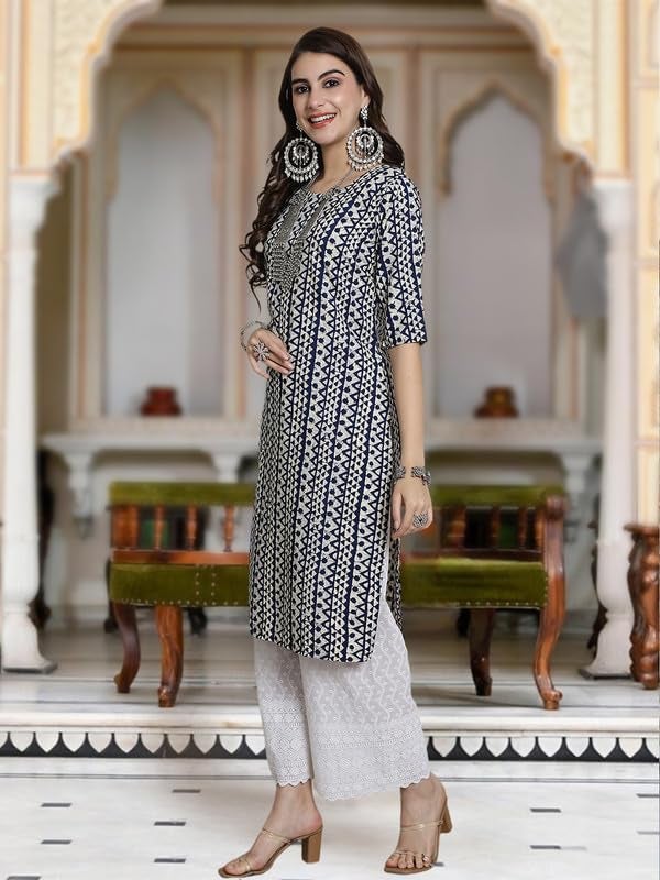 Tee Projekt Crepe Verstaile Straight Printed Kurti for Women's ll Casual Wear Kurti (Pack of 6) - Image 4