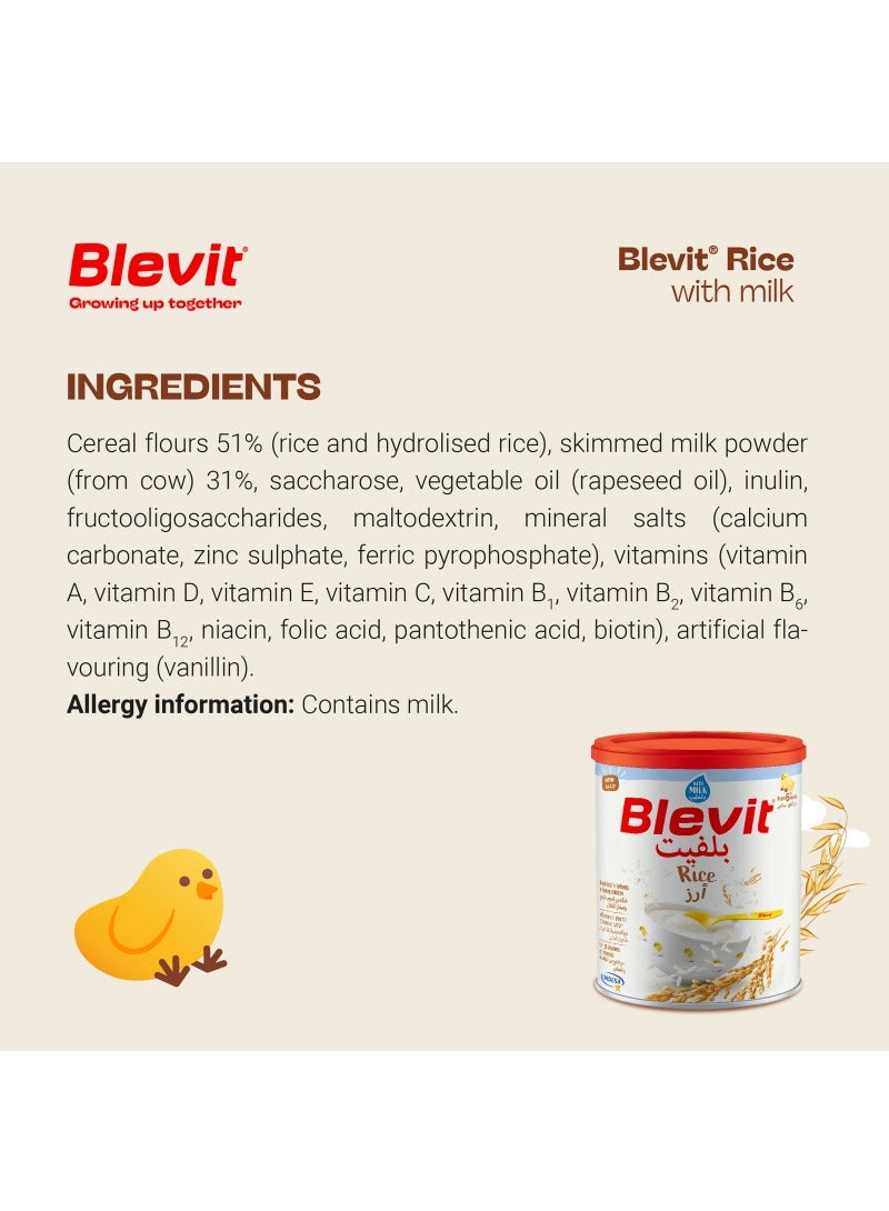 Blevit Rice Dry Cereals With Milk  From 6 Months - Image 3