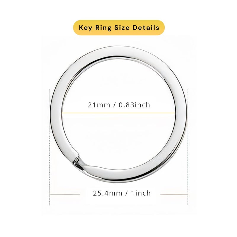 Generic Metal Split Ring Set of 50 Piece Durable Versatile for DIY Crafts Keychains More  - Image 2