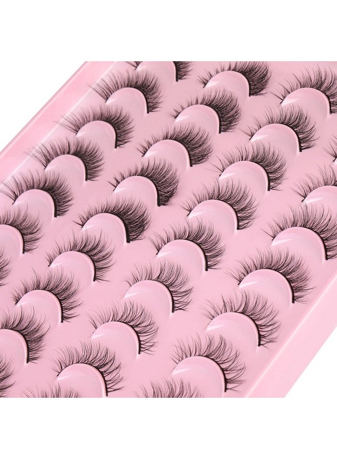 Kiromiro False Eyelashes Natural Look Fluffy Mink Lashes 4 Styles Wispy Natural Lashes 3D Strip Eye Lashes Pack By Kiromiro - Image 5