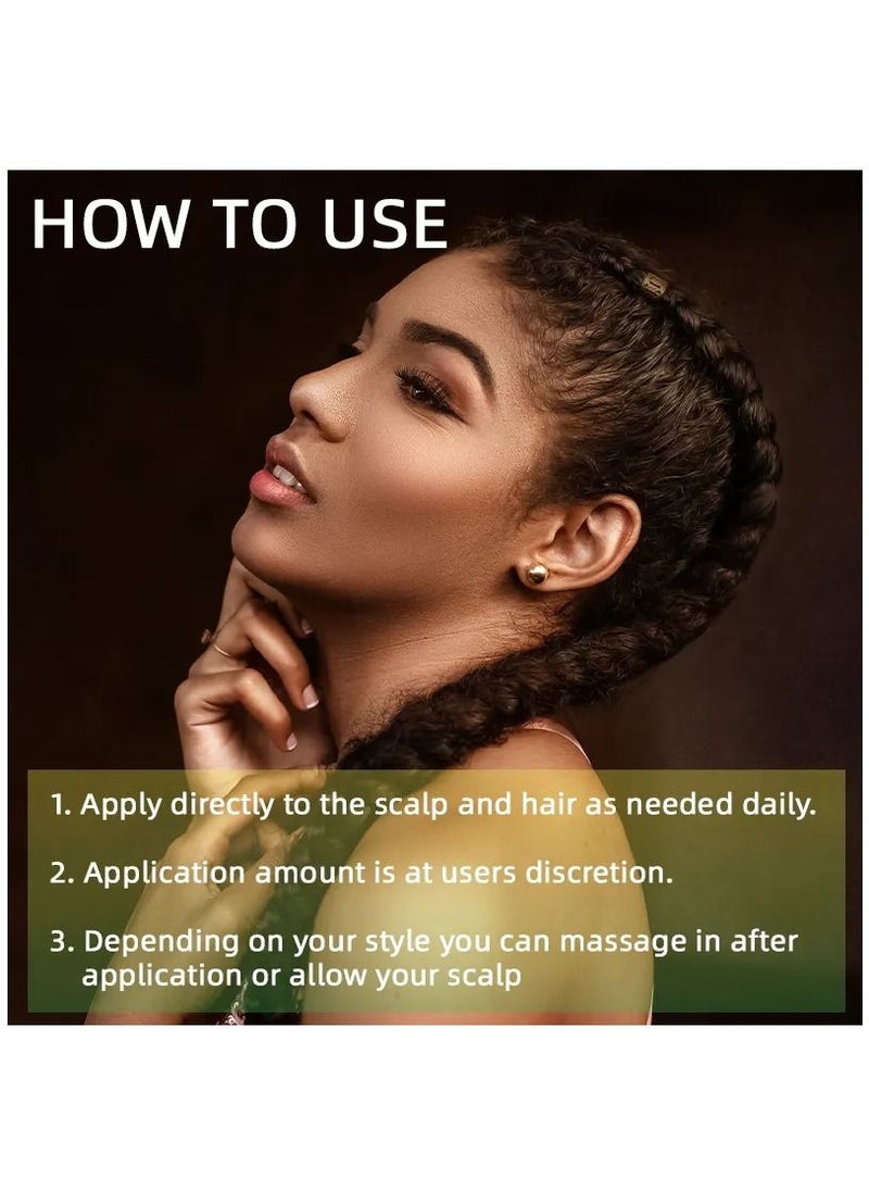 Luxfume زيت فروة الرأس والشعر 120 مل زيت العناية بالضفائر زيت مضاد للحكة لفك تشابك الشعر للعناية الفعالة بالشعر يعيد للشعر لمعانه ونعومته زيت علاج فروة الرأس والشعر  - Image 4