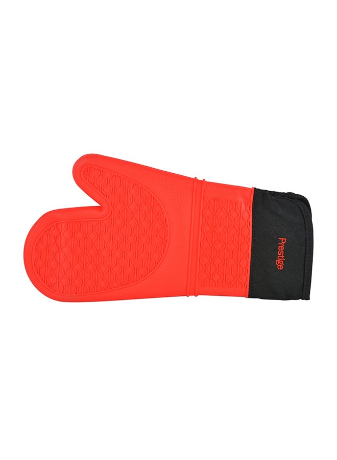 Prestige Silicon Oven Glove Red/Black 33.53×19.81×2.79cm - Image 1