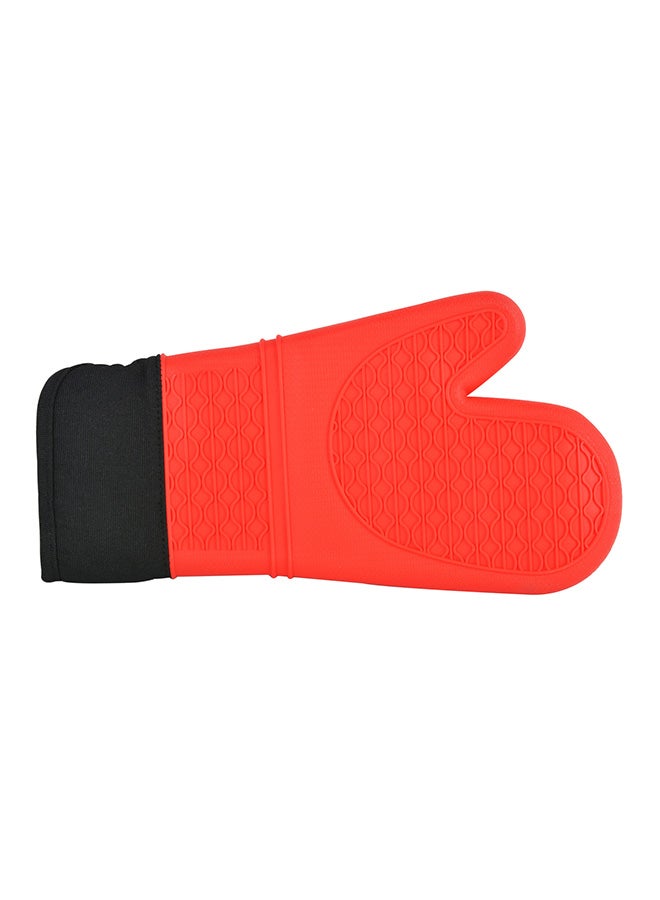 Prestige Silicon Oven Glove Red/Black 33.53×19.81×2.79cm - Image 2