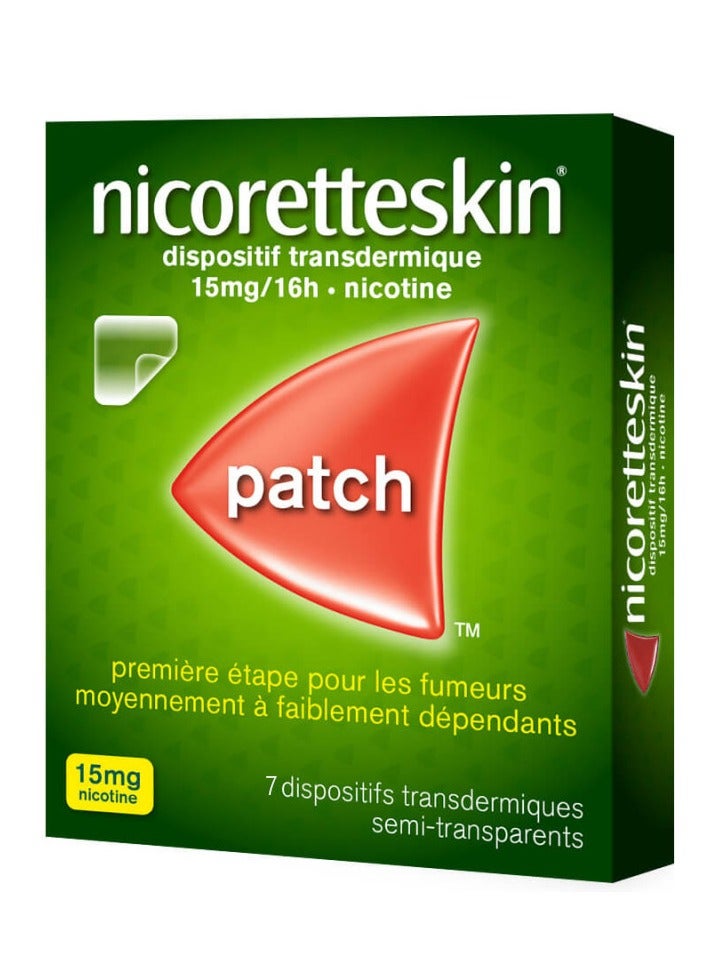 نيكوريت سكين 7 لصقات 15 ملغ نيكوتين