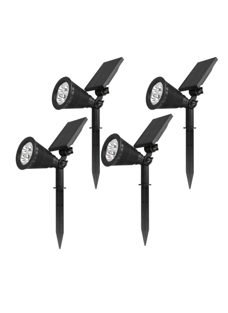 MODI Pack of 4 Solar Spike Light - 2W, SMD LED Blue Light | Outdoor LED Landscape Light Waterproof | Spotlight with Spiked Stand for Garden, Lawn, Backyard (Blue)  - Image 1