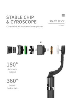 TOKQI TOKQI L08 Smartphone Selfie Stick & Gimbal Stabilizer with Bluetooth Tripod for Vlogging  - Image 3