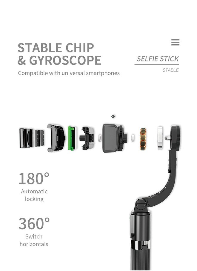 TOKQI - TOKQI L08 Smartphone Selfie Stick & Gimbal Stabilizer with Bluetooth Tripod for Vlogging - Image 1