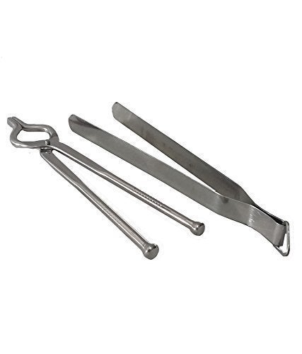 Pmw - Chimta - Cooking Tongs Combo - Steel Pakkad Tool - Kitchen Pincers - Steel Chimta - 2 Pieces - Image 1