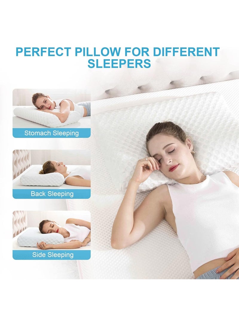 TANGBLIB Medical Memory Foam Pillow a  From German materials- Size 60*40 cm (Large Size) neck pillow Support Spine, Neck Pain and Prevent Snoring - Give You Better Sleep  - Image 5