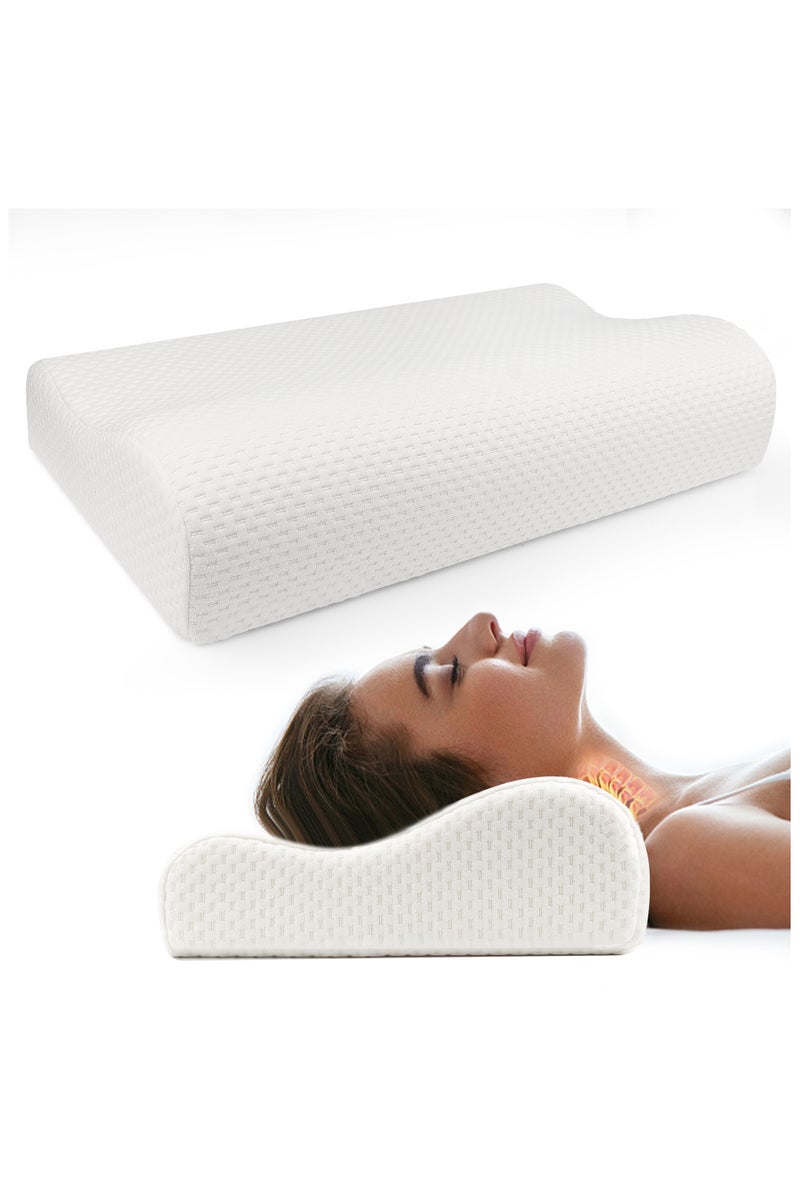 TANGBLIB Medical Memory Foam Pillow a  From German materials- Size 60*40 cm (Large Size) neck pillow Support Spine, Neck Pain and Prevent Snoring - Give You Better Sleep  - Image 1