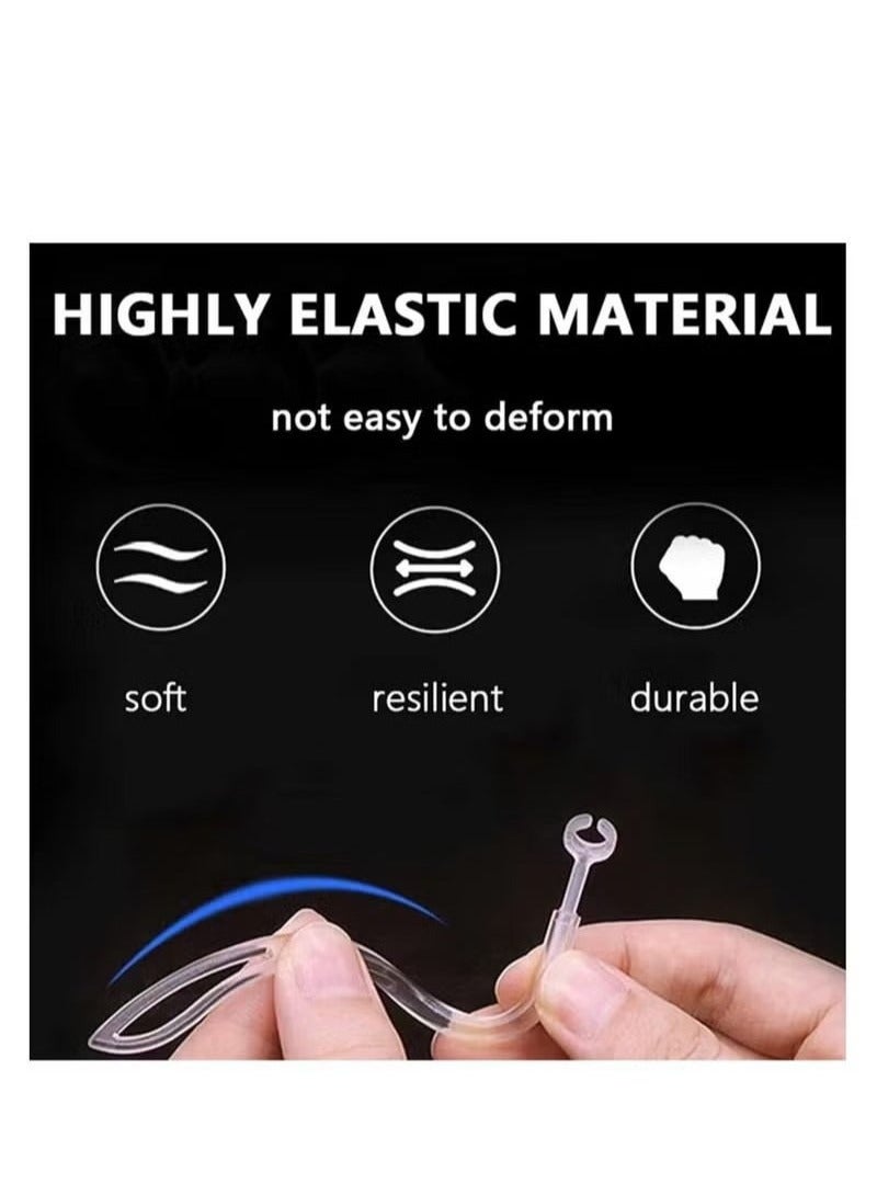 2 Pair Transparent Ear Hooks Compatible for AirPods Pro 360° Rotation Adjustable Flexible Anti-Slip Anti-Lost Sport Outdoor Replacement Earhooks Holder for AirPod Pro Multi-Dimensional Adjustable  - Image 4