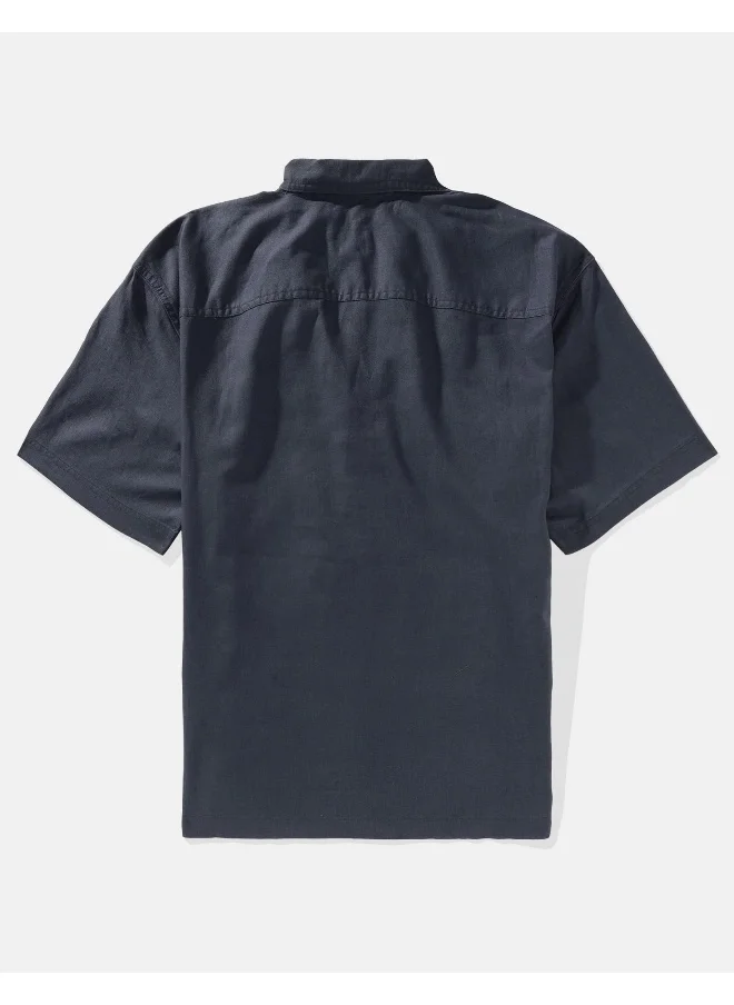 امريكان ايجل Linen Blend Pullover Shirt