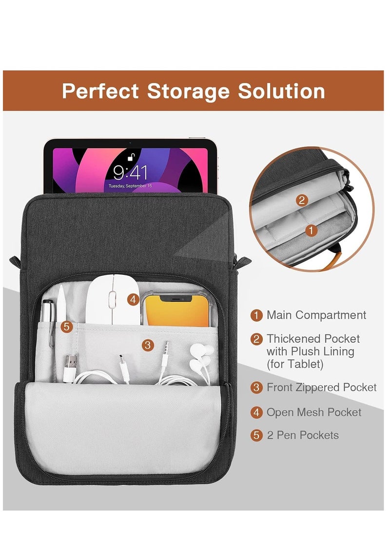 TRASSLE Tablet Sleeve Bag Handle Carrying Case with Shoulder Strap Fits New 13-inch iPad Pro M4/iPad Air M2/5/4th10.9, iPad 10th, iPad 9/8/7th10.2, Tab S8/S9 11  - Image 3