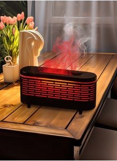 Necomi Essential Oil Diffuser ,Flame Diffuser Humidifier for Essential Oils,7 Color Variations,Home Office Bedroom Aromatherapy Diffuser,Black  - Image 1