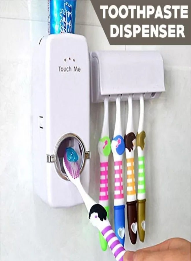 Touch Me! Automatic Toothpaste Dispenser And Toothbrush Holder White - Image 4