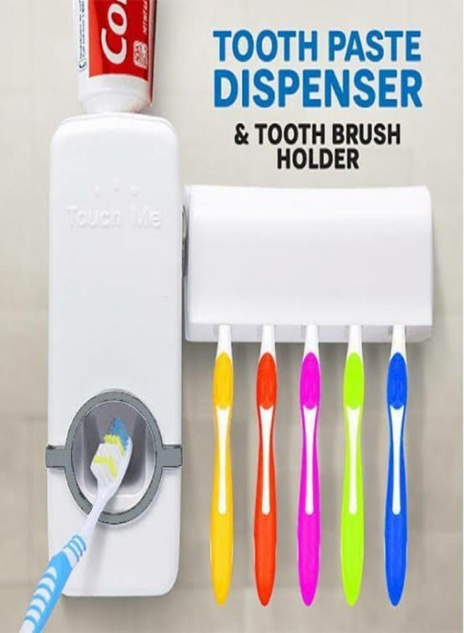 Touch Me! Automatic Toothpaste Dispenser And Toothbrush Holder White - Image 2