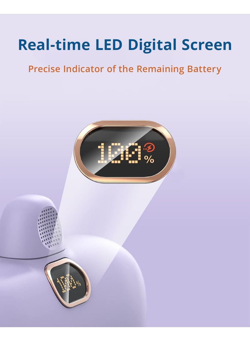 PEGANT 5000mAh Mini Power Bank 20W USB C with PD3.0 & QC3.0 Fast Charging, Compact and Portable Charger Small Type C External Powerbank Battery, Compatible with Android Smartphones, Tablets (Purple) - Image 3