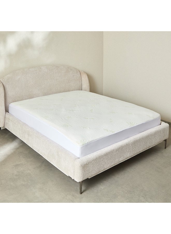 Home Box Aloe Vera Waterproof Queen Mattress Protector 200 x 33 x 150 cm - Image 1