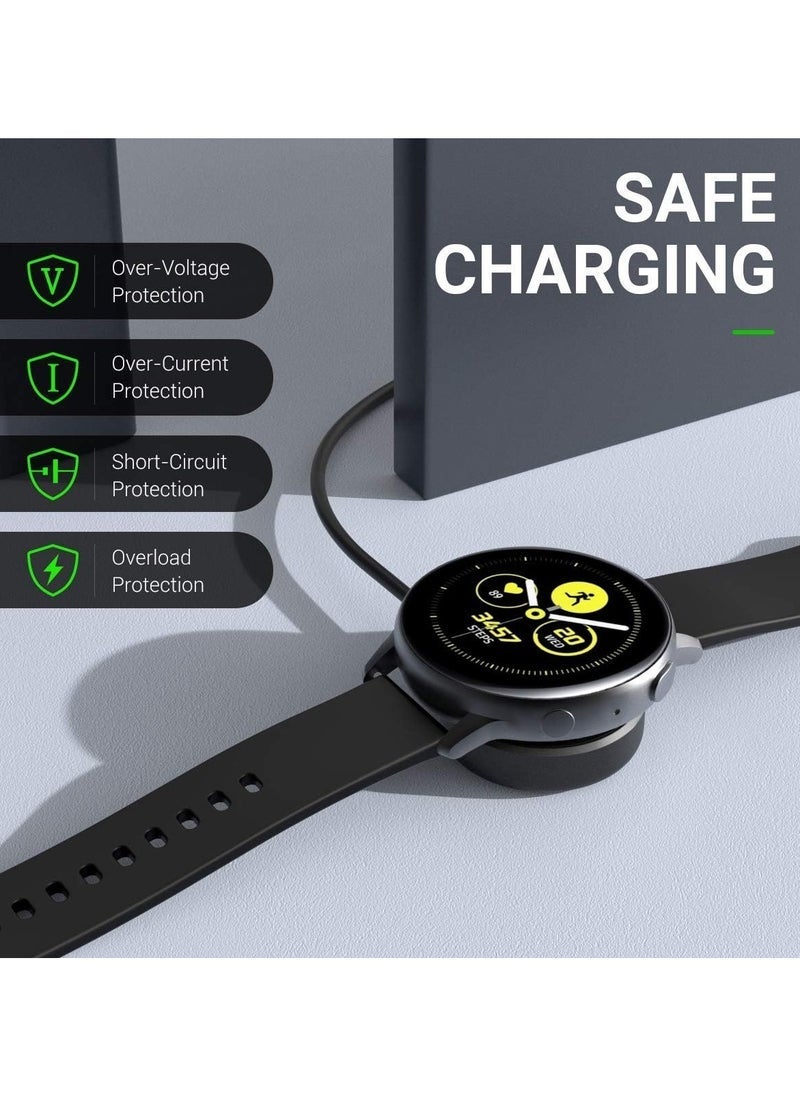 ELTRAZONE Inductive Charger for Samsung Galaxy Watch Ultra/Watch 7/Watch FE/Watch 6/6 Classic/Watch 5/5 Pro/4/4 Classic/3/Active 2/1 – 100 cm USB-C Charging Cable, Black - Image 4