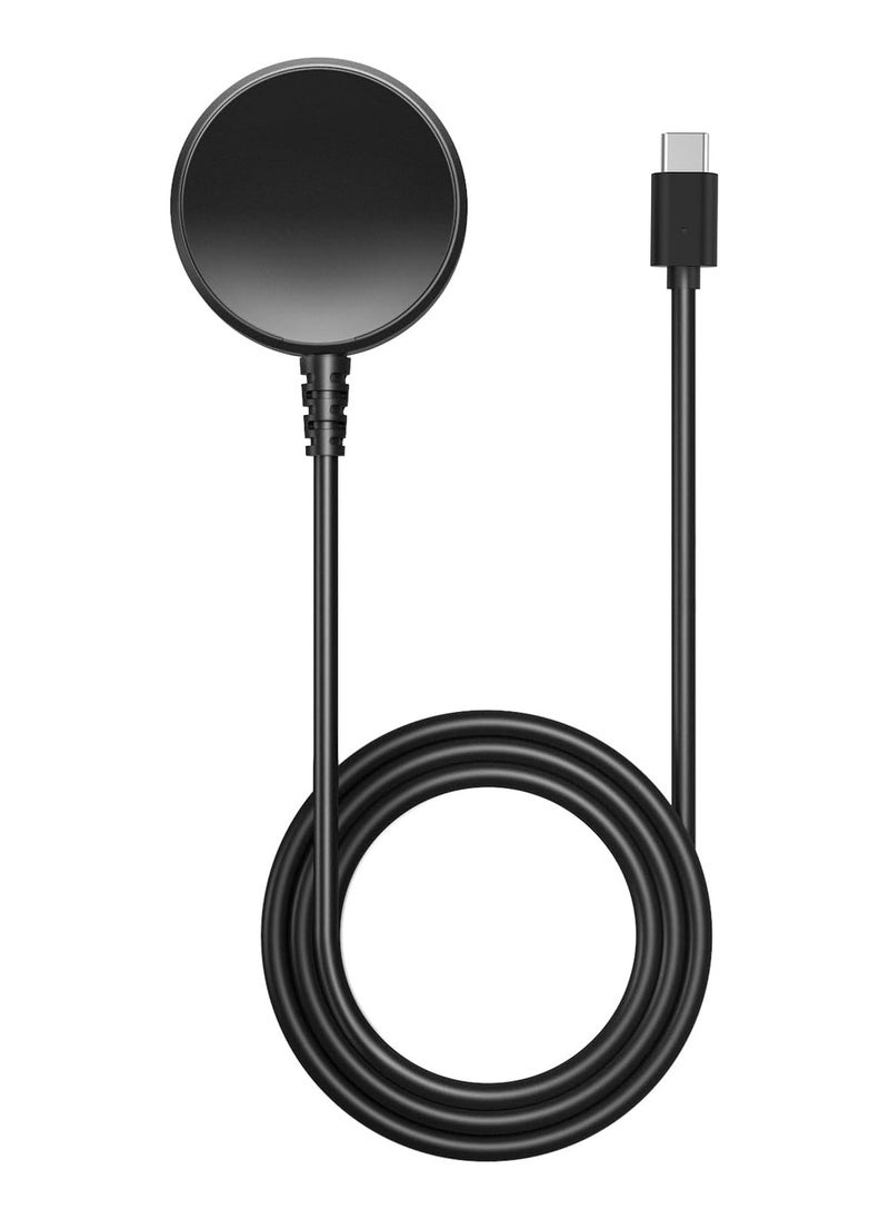 ELTRAZONE Inductive Charger for Samsung Galaxy Watch Ultra/Watch 7/Watch FE/Watch 6/6 Classic/Watch 5/5 Pro/4/4 Classic/3/Active 2/1 – 100 cm USB-C Charging Cable, Black - Image 1