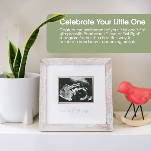 a baby cherry - Love at First Sight Sonogram Picture Frame | Ultrasound Keepsake Photo Frame | Baby Announcement Photo Frame | Nursery & Home Decor | 4” x 3” Photo Insert | Holiday Baby Gift - Image 4