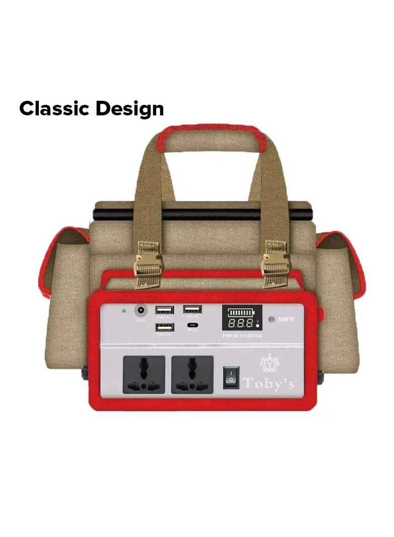 Toby's بطارية قابلة للشحن 50 أمبير مع عاكس طاقة 220 فولت، بطارية طاقة 50000 مللي أمبير في الساعة، الأفضل للتخييم - Image 4
