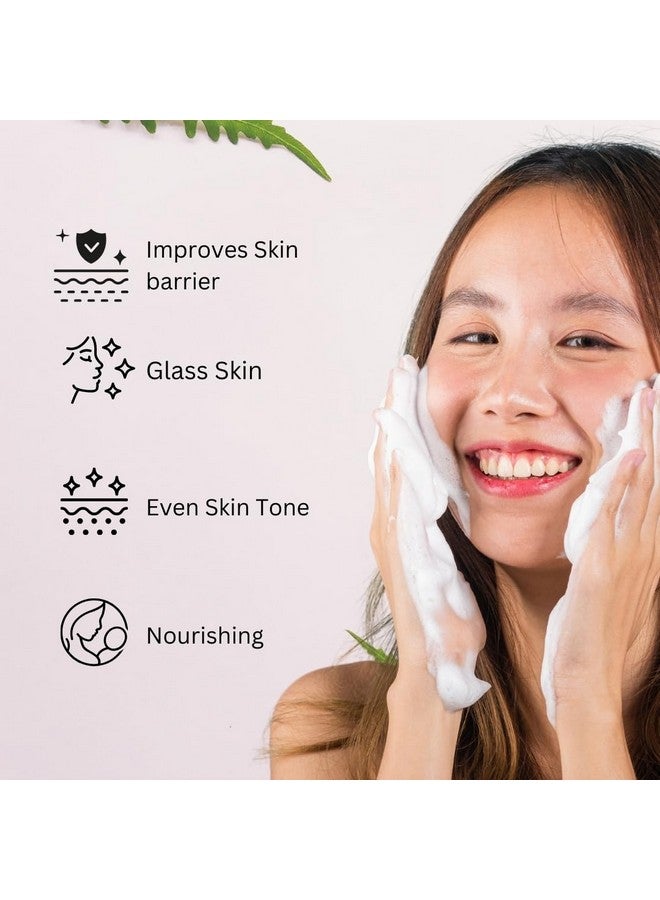 CO Beauty Rice & Ceramide Korean Glass Skin Face Wash | For Dry, Sensitive & Combination Skin Types | Improves Skin Barrier | No Paraben, Sls | 100Ml | Pack Of 2 - Image 4